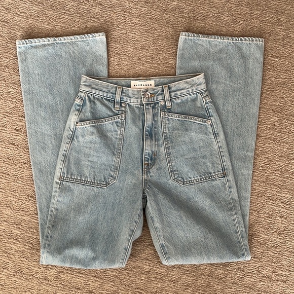 Slvrlake Charlotte Clear Skies High Rise Bootcut Flare Light Wash Jeans size 25 - Picture 5 of 13